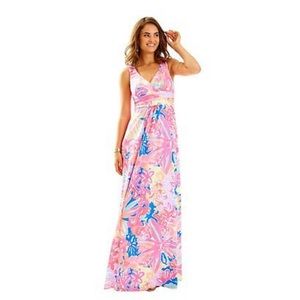 Lilly Pulitzer Chiffon Maxi Dress NWT